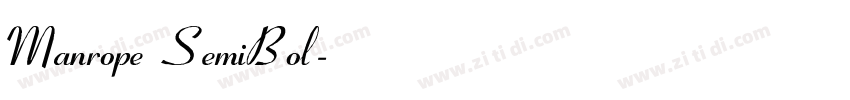Manrope SemiBol字体转换